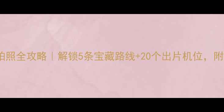 浦东骑行拍照全攻略解锁5条宝藏路线20个出片机位附避坑指南