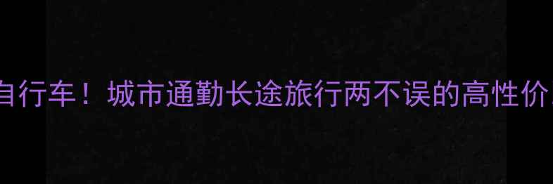 爆款HC072自行车城市通勤长途旅行两不误的高性价比硬核座驾