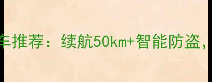 爆款智能电动车自行车推荐续航50km智能防盗解锁城市出行新体验