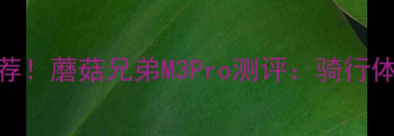 爆款智能自行车推荐蘑菇兄弟M3Pro测评骑行体验黑科技功能全