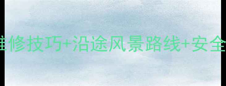 环巢湖骑行全攻略自行车维修技巧沿途风景路线安全指南附详细维修步骤