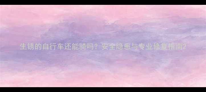 生锈的自行车还能骑吗安全隐患与专业修复指南