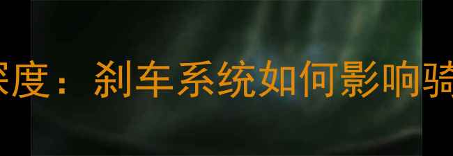 碟刹与圈刹公路车深度刹车系统如何影响骑行体验与安全性能