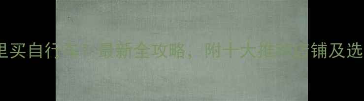 福州哪里买自行车最新全攻略附十大推荐店铺及选购指南