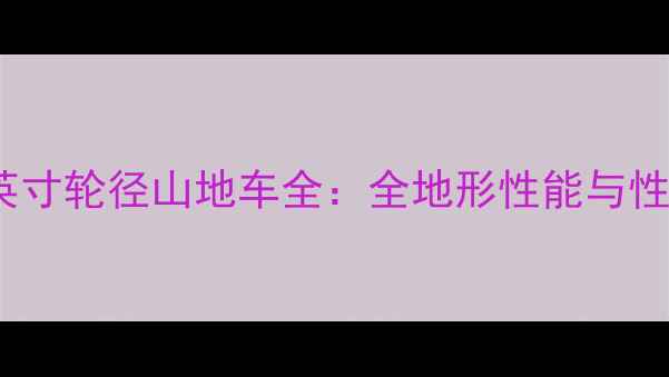 美利达29英寸轮径山地车全全地形性能与性价比之选