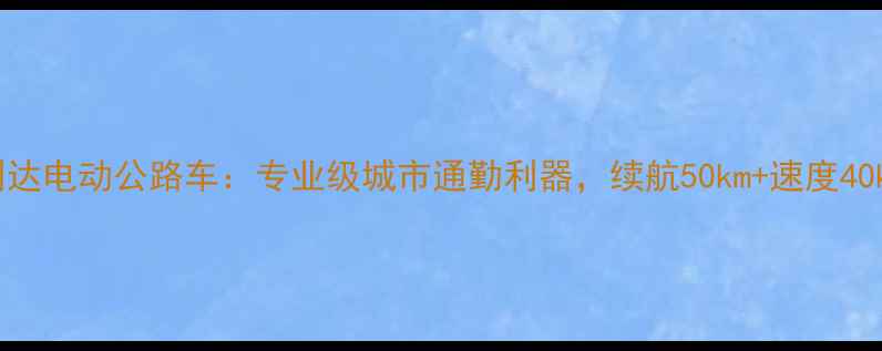 美利达电动公路车专业级城市通勤利器续航50km速度40kmh