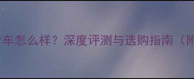 老西格玛自行车怎么样深度评测与选购指南附最新参数