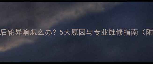 自行车后轮异响怎么办5大原因与专业维修指南附图文