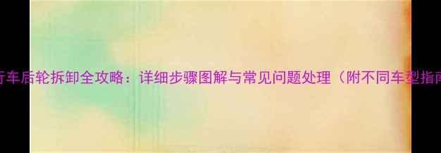 自行车后轮拆卸全攻略详细步骤图解与常见问题处理附不同车型指南