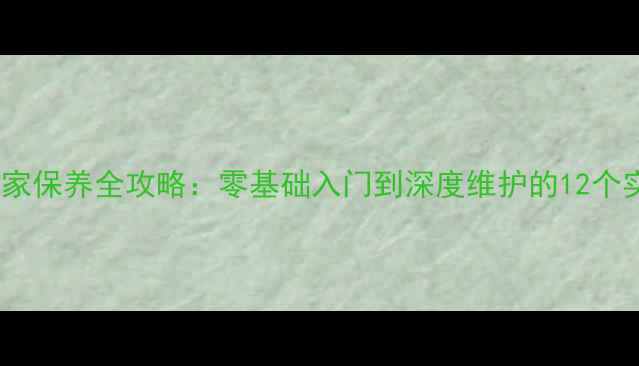 自行车居家保养全攻略零基础入门到深度维护的12个实用技巧