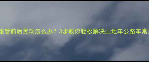 自行车座管前后晃动怎么办3步教你轻松解决山地车公路车常见问题