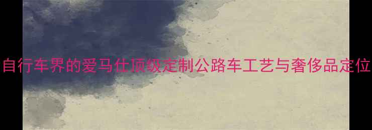 自行车界的爱马仕顶级定制公路车工艺与奢侈品定位