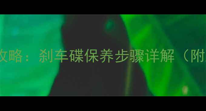 自行车碟片清洗全攻略刹车碟保养步骤详解附工具与注意事项