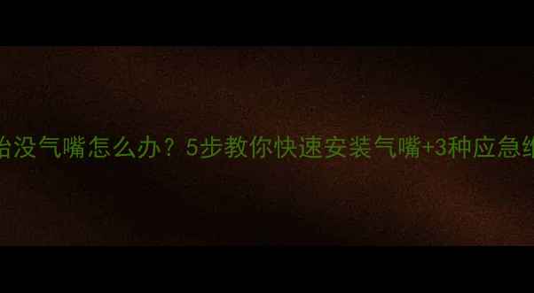 自行车胎没气嘴怎么办5步教你快速安装气嘴3种应急维修方案