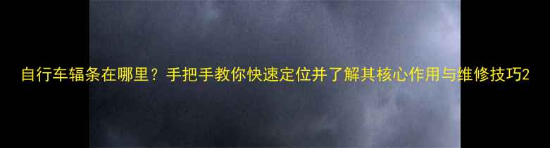 自行车辐条在哪里手把手教你快速定位并了解其核心作用与维修技巧