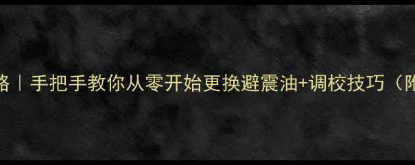 自行车避震器维修全攻略手把手教你从零开始更换避震油调校技巧附避震器保养避坑指南