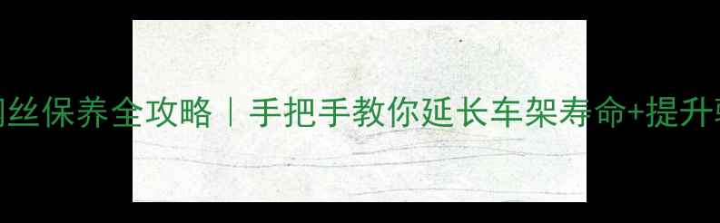 自行车钢丝保养全攻略手把手教你延长车架寿命提升骑行体验