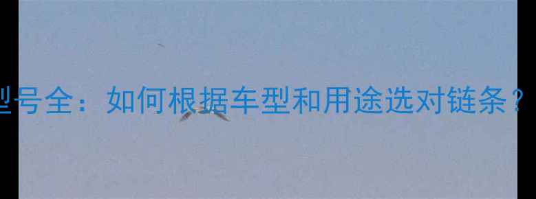 自行车链条型号全如何根据车型和用途选对链条附选购指南