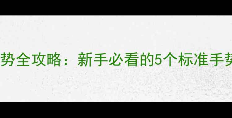 自行车骑行安全手势全攻略新手必看的5个标准手势及正确使用场景