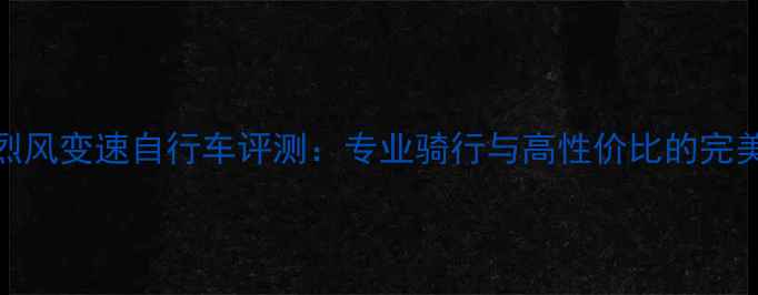 莱州烈风变速自行车评测专业骑行与高性价比的完美平衡