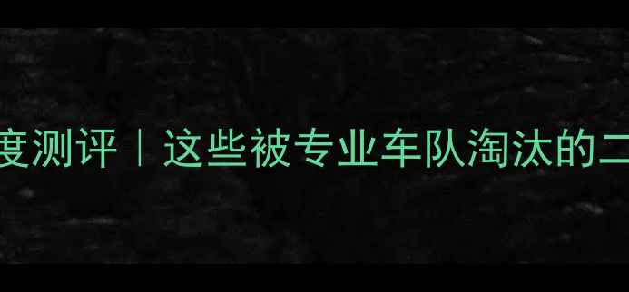 车队退役公路车深度测评这些被专业车队淘汰的二手好车性价比翻倍
