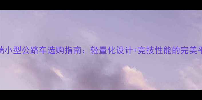 高端小型公路车选购指南轻量化设计竞技性能的完美平衡