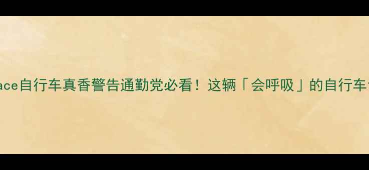实测Winspace自行车真香警告通勤党必看这辆会呼吸的自行车让我告别挤地铁