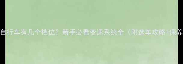 山地自行车有几个档位新手必看变速系统全附选车攻略保养技巧