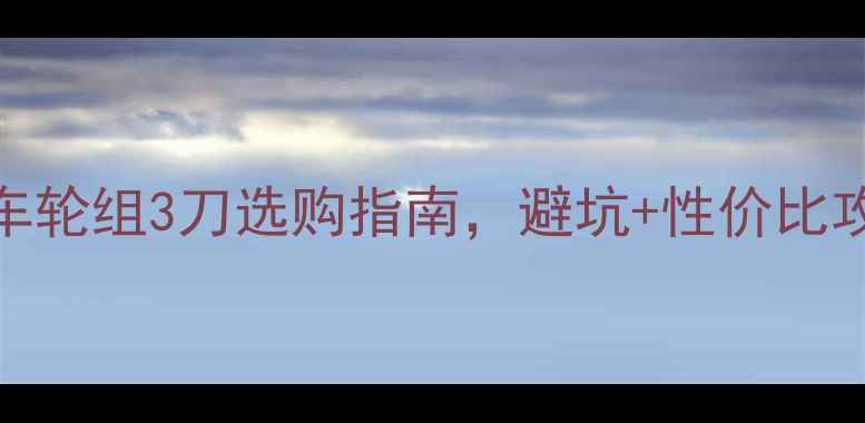 全网最全自行车轮组3刀选购指南避坑性价比攻略小白秒变大神