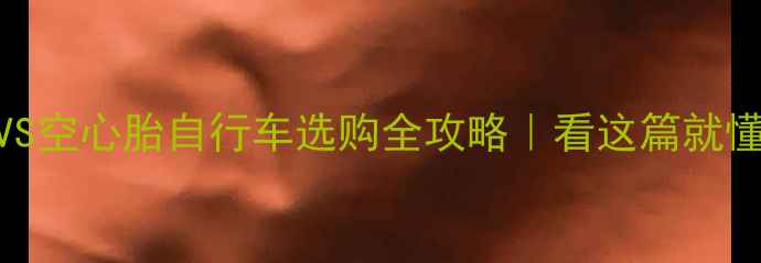 实心胎VS空心胎自行车选购全攻略看这篇就懂怎么选