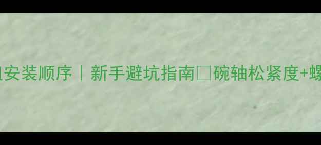 山地车碗组安装顺序新手避坑指南碗轴松紧度螺丝扭矩全