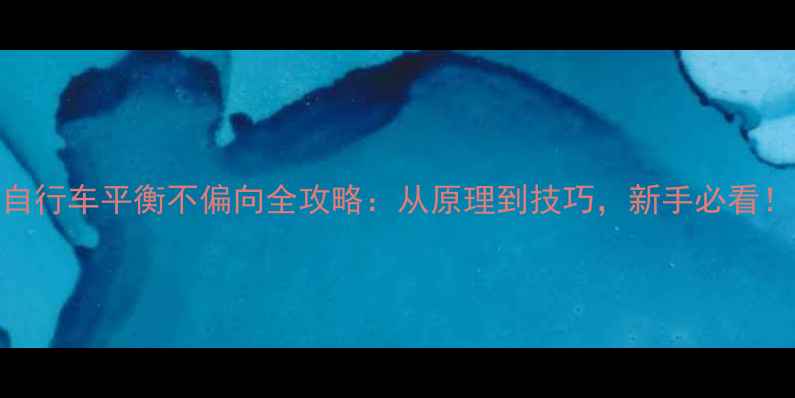 自行车平衡不偏向全攻略从原理到技巧新手必看