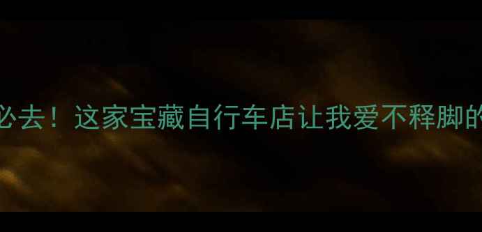 沈阳铁西必去这家宝藏自行车店让我爱不释脚的5大理由