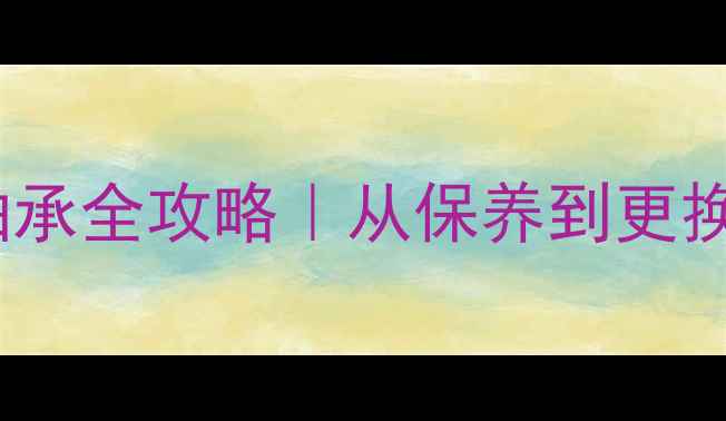 自行车后轮轴承全攻略从保养到更换的保姆级教程