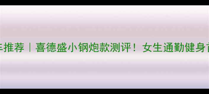 24寸山地车推荐喜德盛小钢炮款测评女生通勤健身首选性价比王炸
