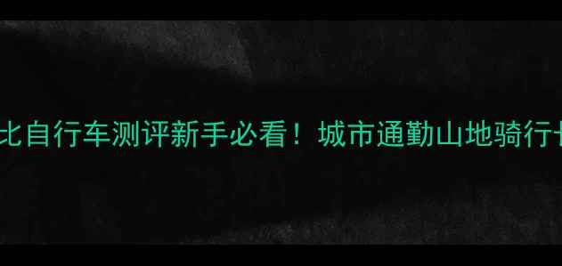 全网高性价比自行车测评新手必看城市通勤山地骑行长途旅行全攻略