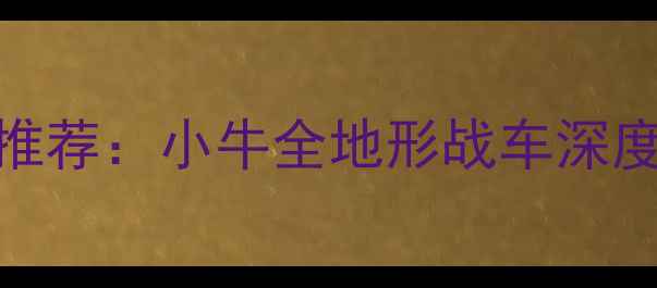 山地自行车推荐小牛全地形战车深度测评新手必看