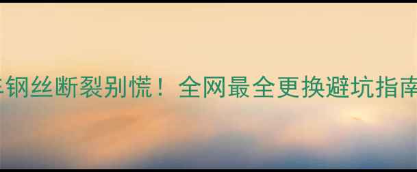 捷安特公路车钢丝断裂别慌全网最全更换避坑指南附实物对比图