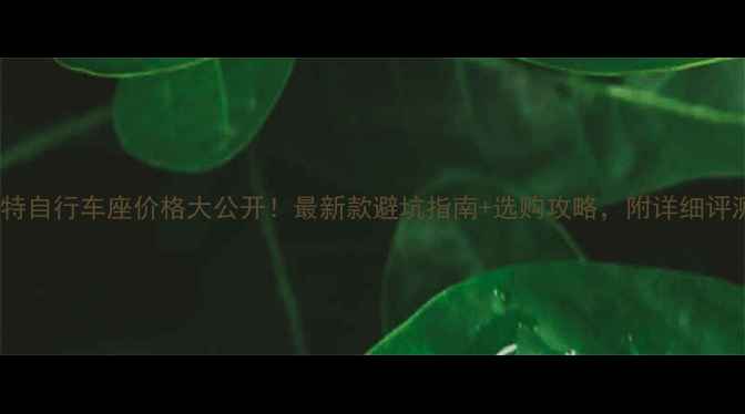 捷安特自行车座价格大公开最新款避坑指南选购攻略附详细评测附图