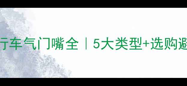 自行车气门嘴全5大类型选购避坑指南
