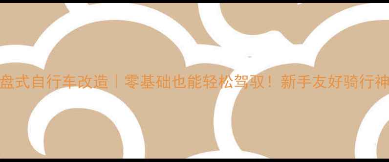 转盘式自行车改造零基础也能轻松驾驭新手友好骑行神器大公开