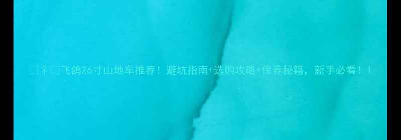 飞鸽26寸山地车推荐避坑指南选购攻略保养秘籍新手必看