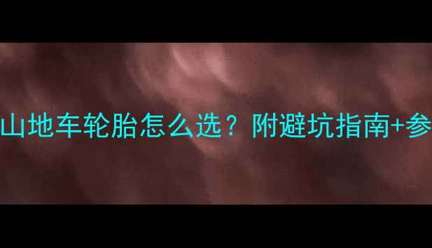 全网实测公路车山地车轮胎怎么选附避坑指南参数对比表附高清实拍