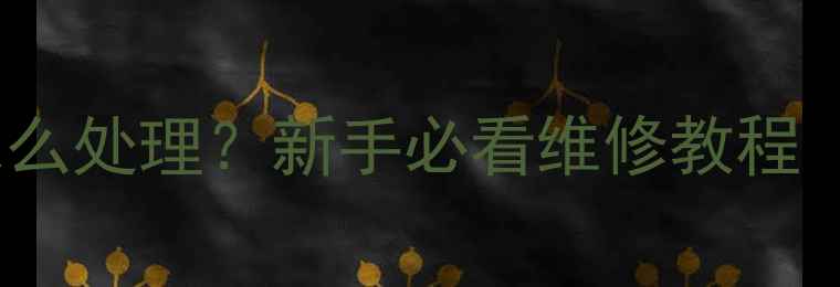 公路车中轴偏移怎么处理新手必看维修教程附工具清单避坑指南
